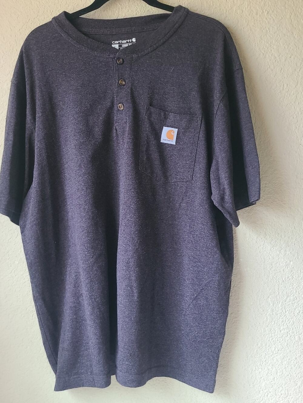 Carhartt Dark Heather Gray Short-Sleeve Loose Fit Tee Size L